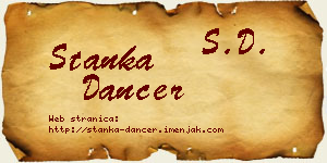 Stanka Dancer vizit kartica